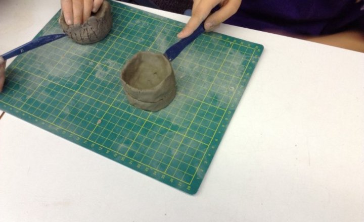 Image of Using clay in our RE lesson KS1