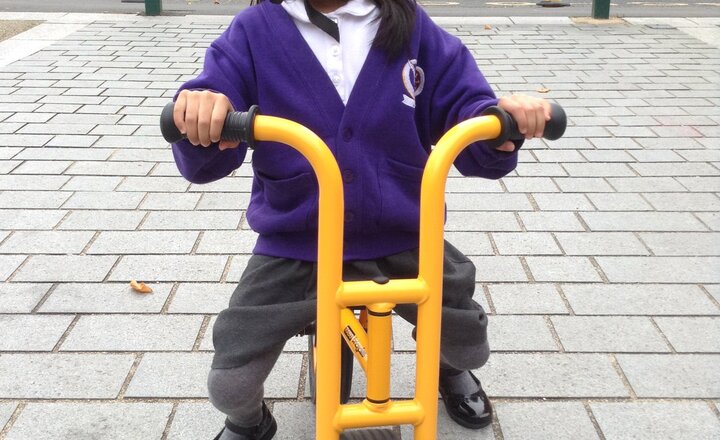 Image of New bikes and scooters in EYFS